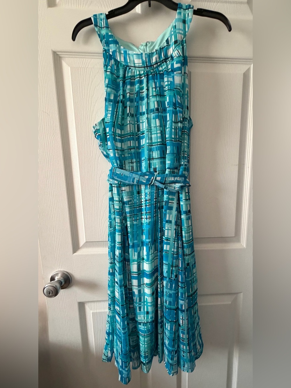 Chaps Sleeveless Belt Dress Size 16